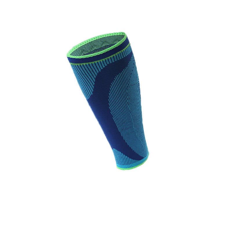 Manchons de compression élastiques tricotés pour mollets - Bleu - XL - image 8