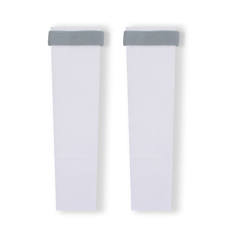 Manchons de jambe légers sans couture avec sangle - Bleu clair - XL - image 8
