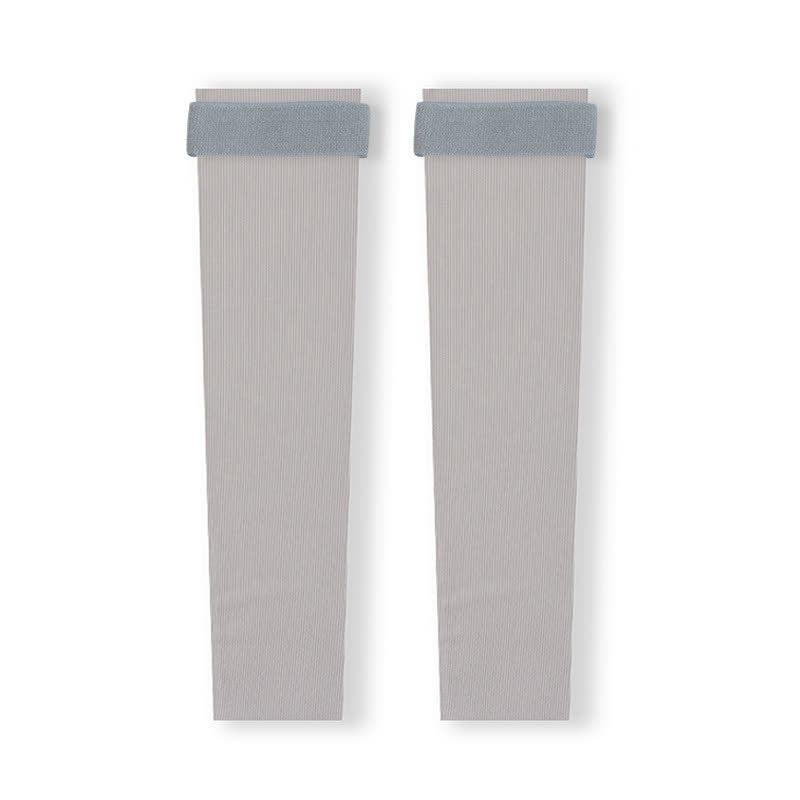 Manchons de jambe légers sans couture avec sangle - Gris - XL - image 10