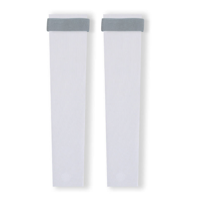 Manchons de jambe légers sans coutures avec sangle - Bleu clair - XL - image 4