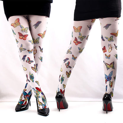 Collants à imprimé floral et papillon - UN - Une taille - image 2