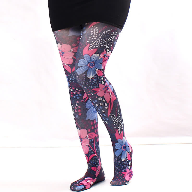 Collants à imprimé diamants vintage Love - B - Une taille - image 1