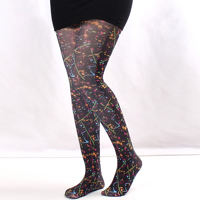 Collants à imprimé diamants vintage Love - C - Une taille - image 2