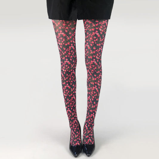 Collants à imprimé fleur et papillon - UN - Une taille - image 0