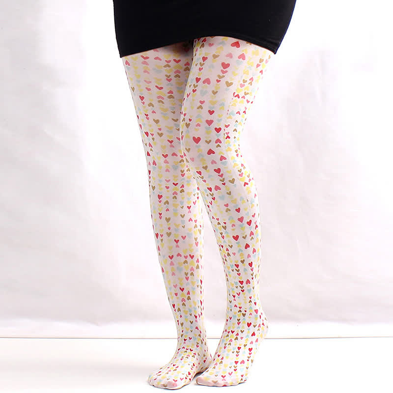 Collants vintage à imprimé floral et pois - F - Une taille - image 6