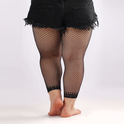 Collants sexy en maille creuse grande taille (3 paires)