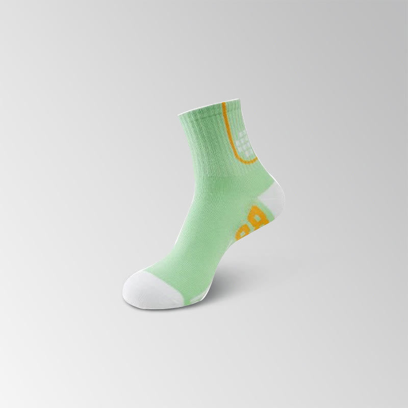Chaussettes de compression à imprimé graphique numérique (8 paires) - Vert clair - EU35-40 (US3-7) - image 14