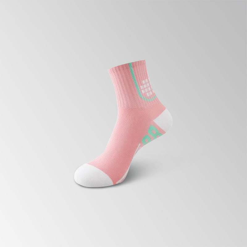 Chaussettes de compression à imprimé graphique numérique (8 paires) - Rose - EU35-40 (US3-7) - image 4