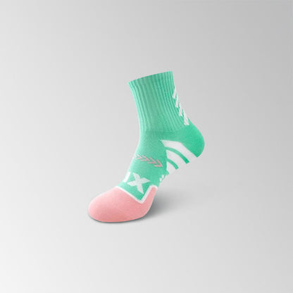 Chaussettes de compression à imprimé graphique numérique (8 paires) - Vert - EU35-40 (US3-7) - image 6