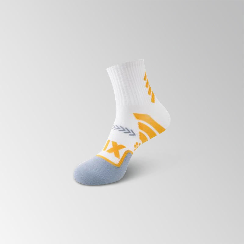 Chaussettes de compression à imprimé graphique numérique (8 paires) - Blanc et jaune - EU35-40 (US3-7) - image 11