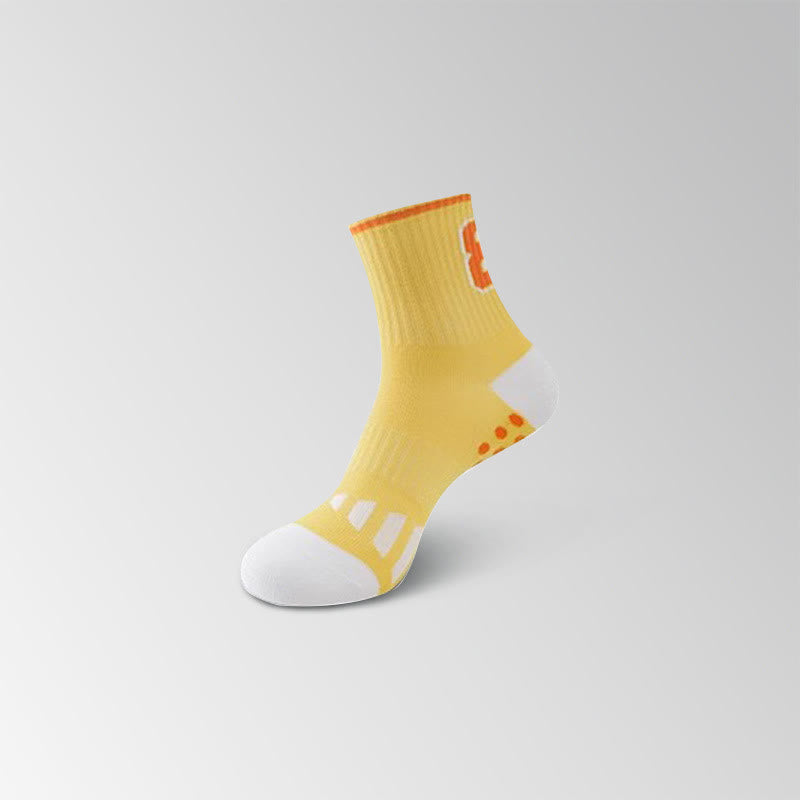 Chaussettes de compression à imprimé graphique numérique (8 paires) - Jaune - EU35-40 (US3-7) - image 13