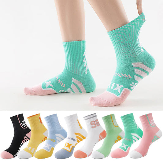 Chaussettes de compression à imprimé graphique numérique (8 paires) - image 0