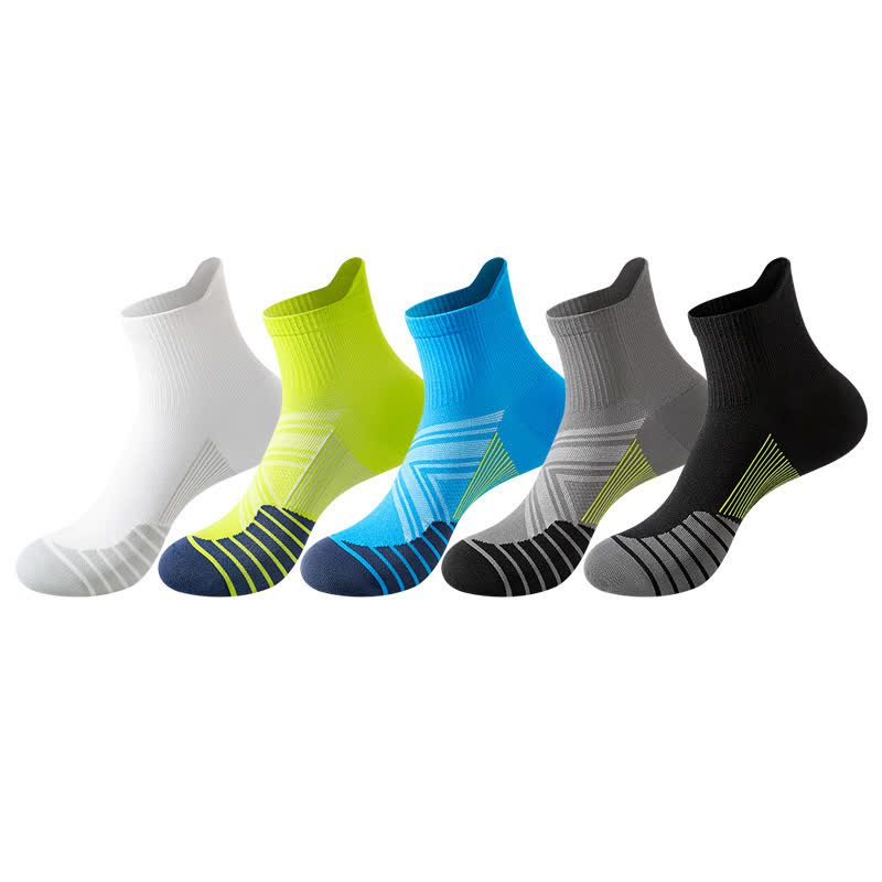 Chaussettes de compression fines à séchage rapide pour la course à pied (5 paires) - Multicolore - EU39-44 (US6-10) - image 2