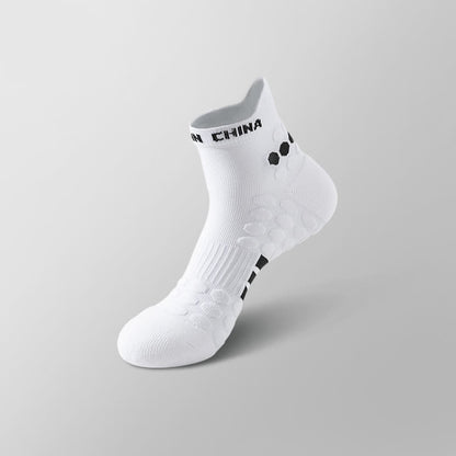 Chaussettes de compression antidérapantes en coton pour le sport (4 paires) - Blanc et noir - EU39-44 (US6-10) - image 3