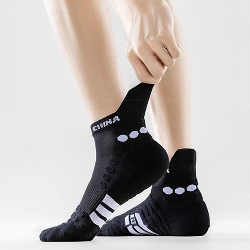 Chaussettes de compression antidérapantes en coton pour le sport (4 paires)