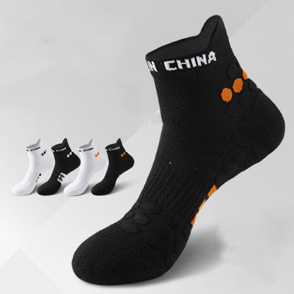 Chaussettes de compression antidérapantes en coton pour le sport (4 paires) - image 1