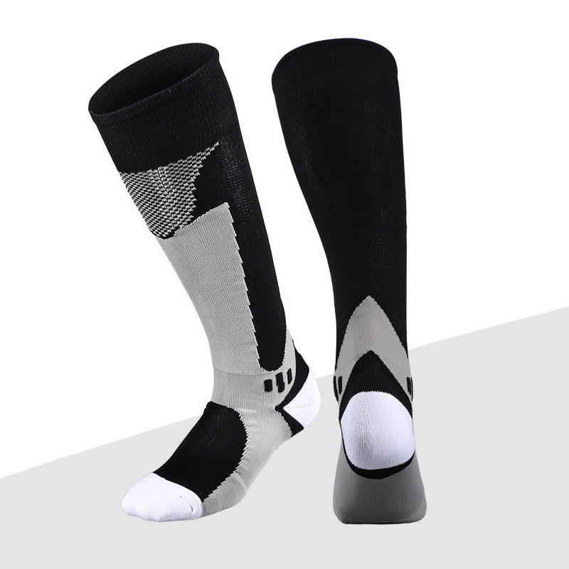 Chaussettes de compression montantes pour le football (6 paires) - Noir - EU38-45 (US5-11) - image 3