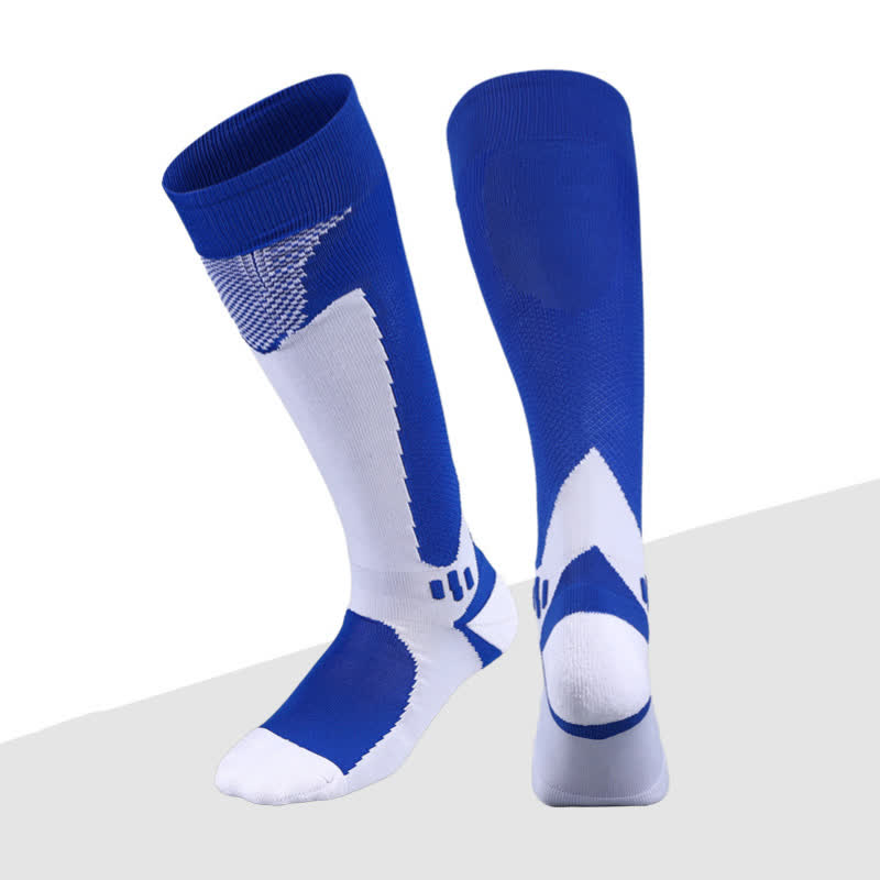 Chaussettes de compression montantes pour le football (6 paires) - Bleu - EU38-45 (US5-11) - image 5
