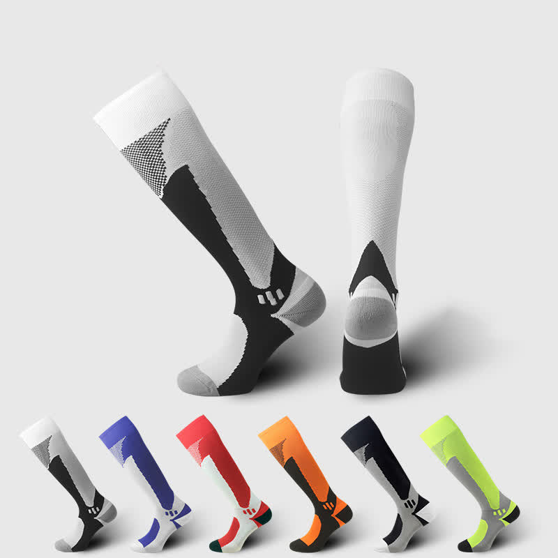 Chaussettes de compression montantes pour le football (6 paires) - Multicolore - EU38-45 (US5-11) - image 0
