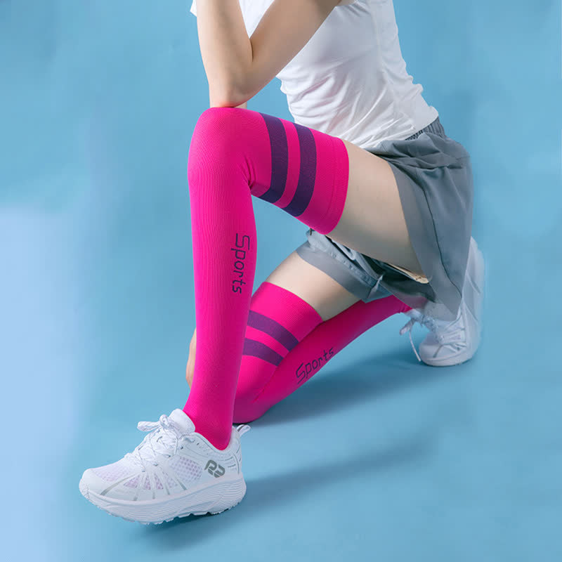 Chaussettes de compression hautes pour le fitness (2 paires)