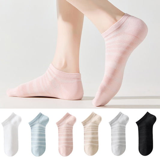 Chaussettes respirantes en maille modale (6 paires) - image 0