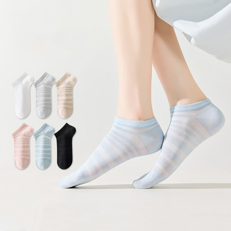 Chaussettes respirantes en maille modale (6 paires) - image 1