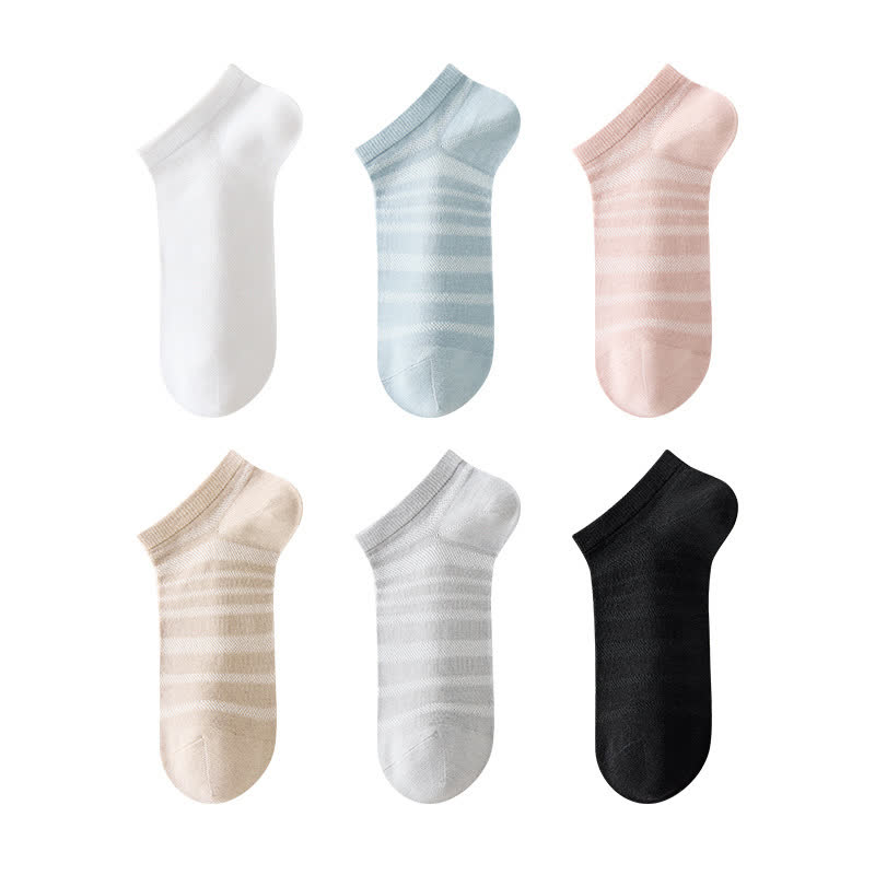Chaussettes respirantes en maille modale (6 paires) - Multicolore - EU35-40 (US3-7) - image 2