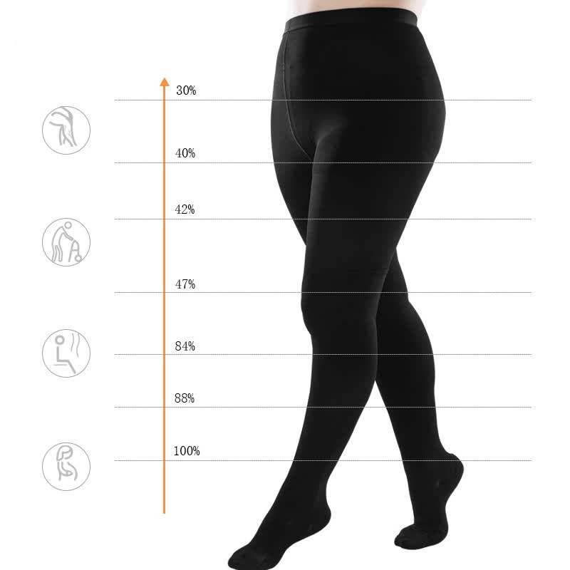 Collants de compression médicaux fermés grande taille (30-40 mmHg) - image 2