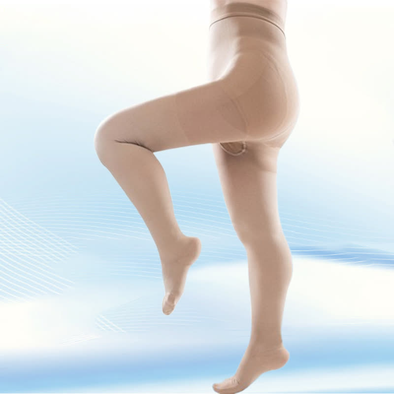 Collants de compression médicaux fermés grande taille (30-40 mmHg) - Nu - 5XL - image 3