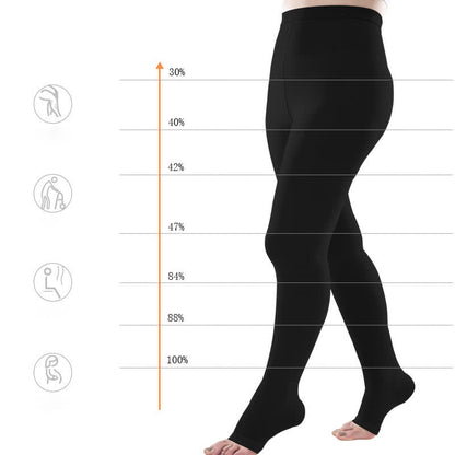 Collants de compression médicaux à bout ouvert grande taille (30-40 mmHg) - image 2