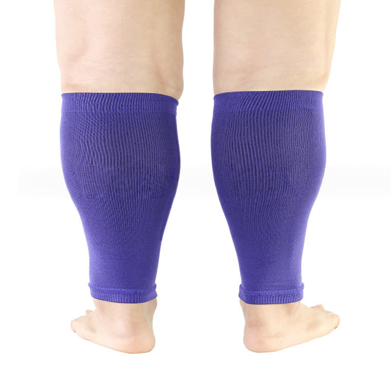 Manchons de compression extensibles pour mollets grande taille - Violet - 5XL - image 3