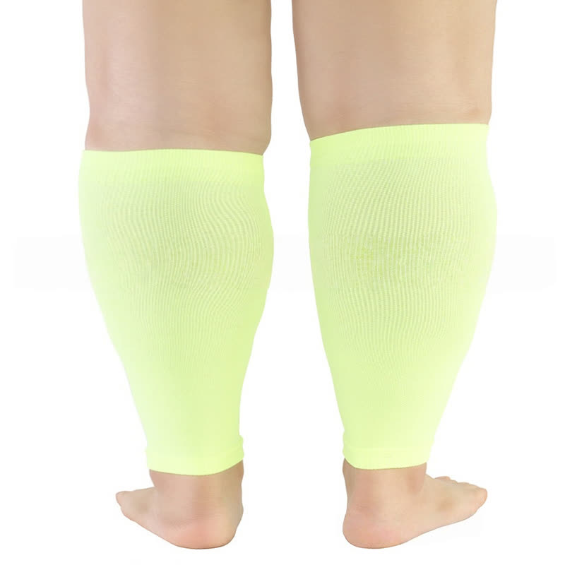 Manchons de compression extensibles pour mollets grande taille - Jaune clair - 5XL - image 8