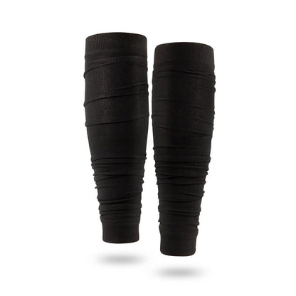 Manchons de compression froncés pour mollets d'extérieur - Noir - Taille unique - image 6