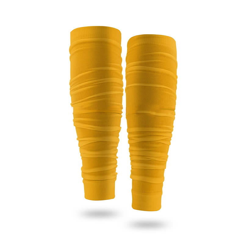 Manchons de compression froncés pour mollets d'extérieur - Orange - Taille unique - image 4