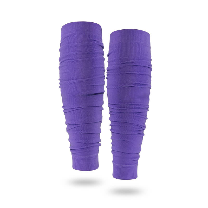 Manchons de compression froncés pour mollets d'extérieur - Violet - Taille unique - image 17