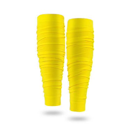 Manchons de compression froncés pour mollets d'extérieur - Jaune - Taille unique - image 12