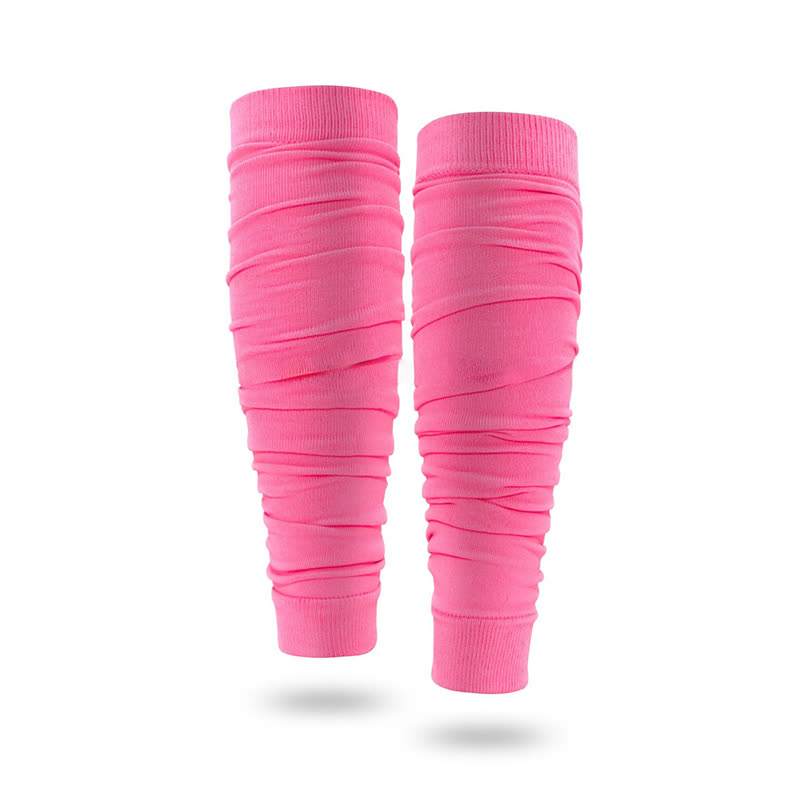 Manchons de compression froncés pour mollets d'extérieur - Rose - Taille unique - image 9