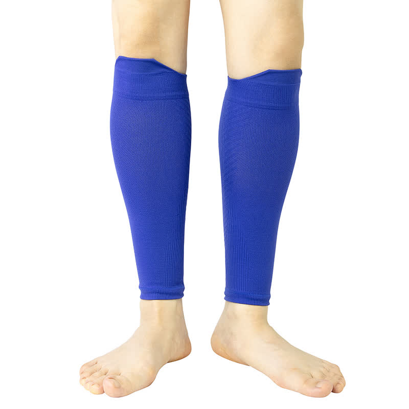 Manchons de compression respirants tricotés pour mollets - Bleu - XL - image 14