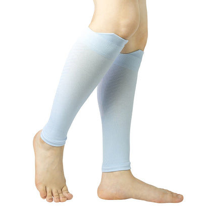 Manchons de compression respirants tricotés pour mollets - Bleu clair - XL - image 21