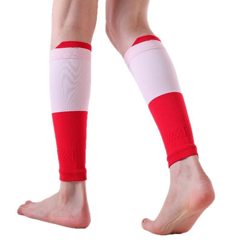 Manchons de compression pour mollets Colorblock Sports Running (3 paires) - Rouge et rose - Taille unique - image 5
