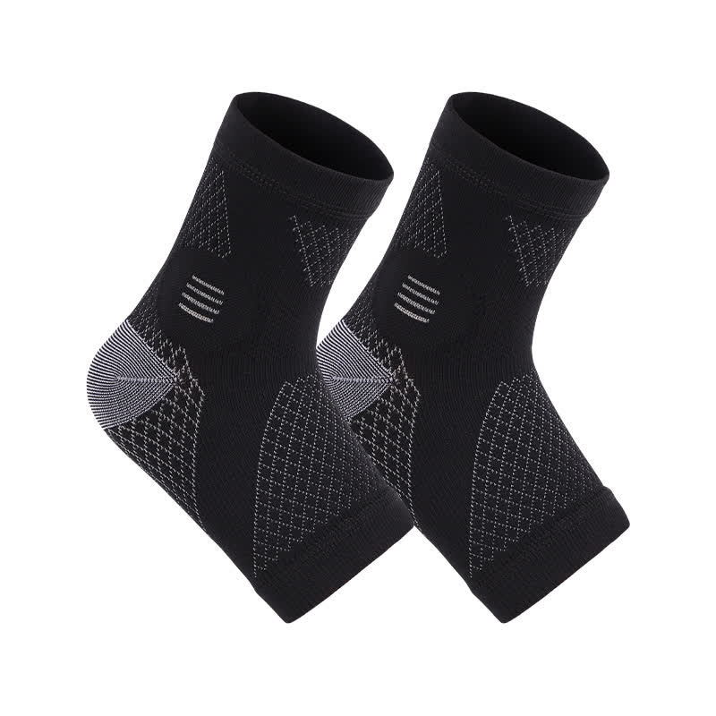 Chevillères de compression sportives ultra-fines et hautement élastiques - Noir - XL - image 4
