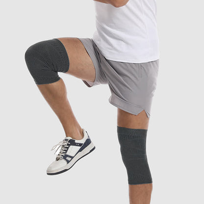 Genouillères de sport tricotées, respirantes et hautement élastiques - Gris - XL - image 9