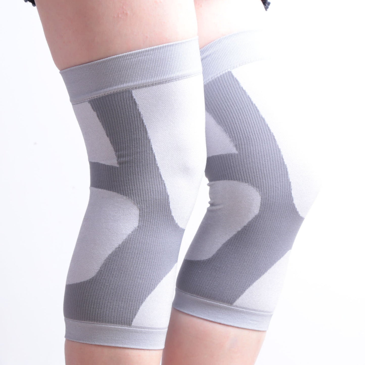 Genouillères de sport élastiques à blocs de couleurs
