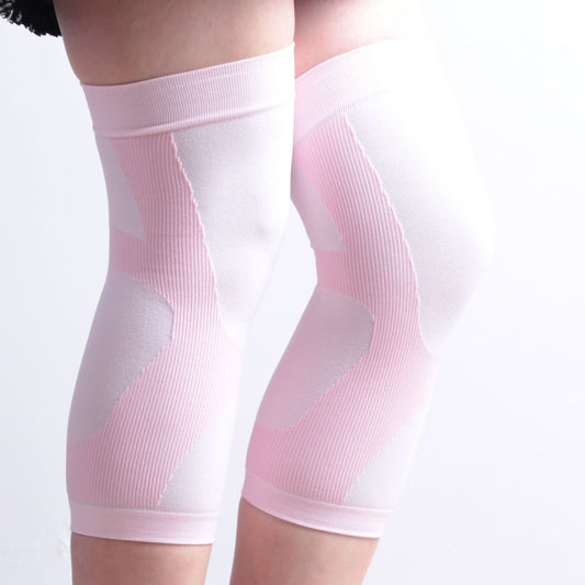 Genouillères de sport élastiques à blocs de couleurs