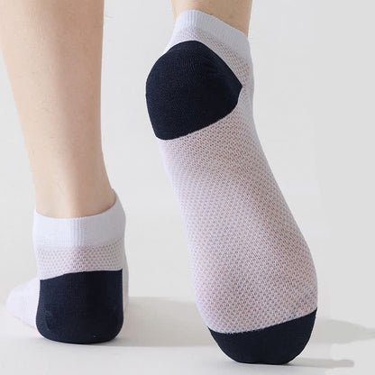 Chaussettes respirantes antidérapantes à talon en maille (6 paires)