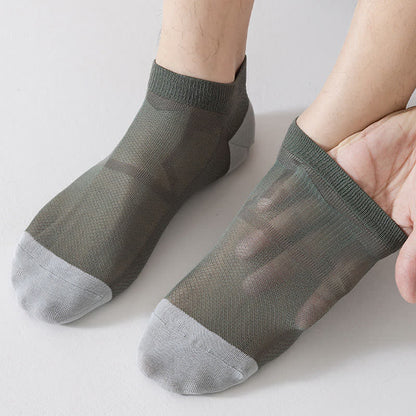 Chaussettes respirantes antidérapantes à talon en maille (6 paires)