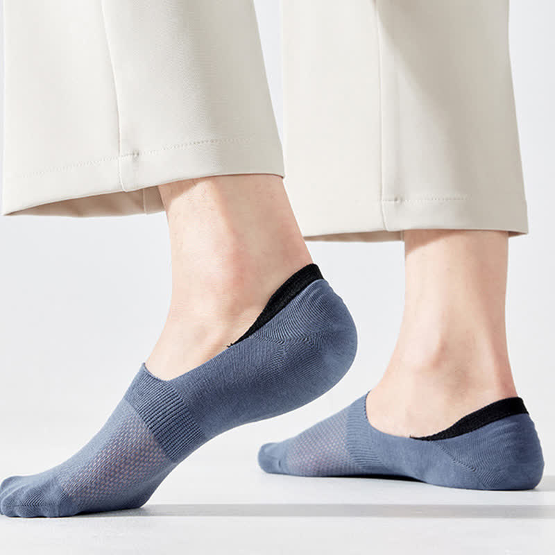 Chaussettes invisibles en coton et silicone antidérapantes (7 paires)