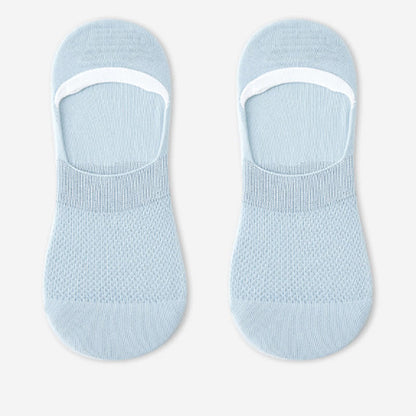 Chaussettes invisibles en coton et silicone antidérapantes (7 paires)