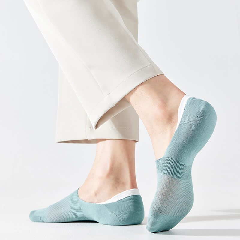 Chaussettes invisibles en coton et silicone antidérapantes (7 paires)