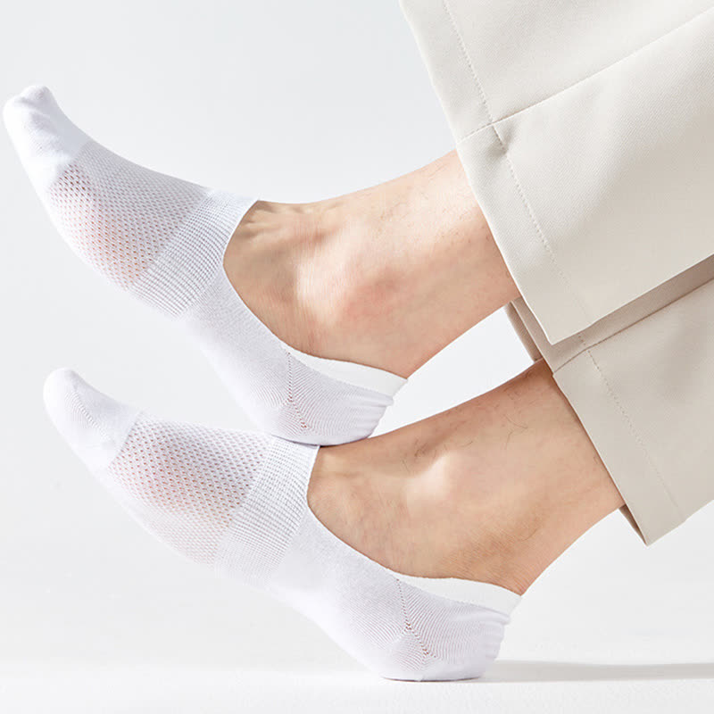 Chaussettes invisibles en coton et silicone antidérapantes (7 paires)